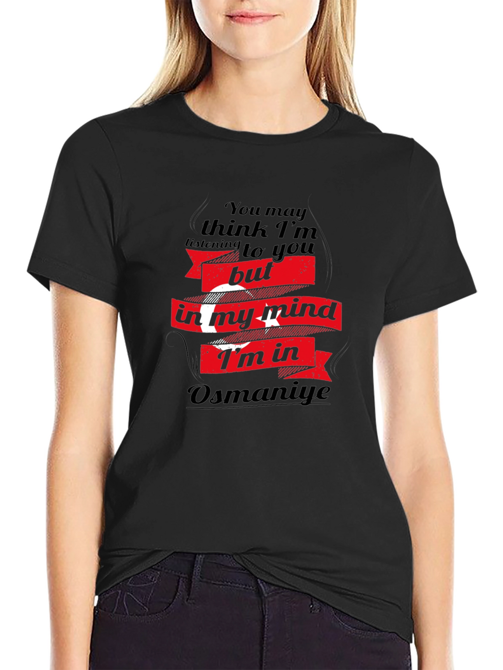 Osmaniye Mind T-Shirt - Black Cotton Tee