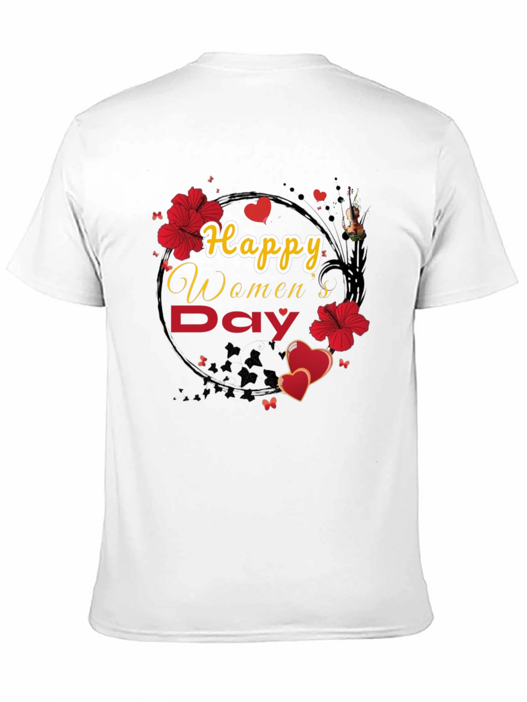 Happy Womens Day Floral T-Shirt