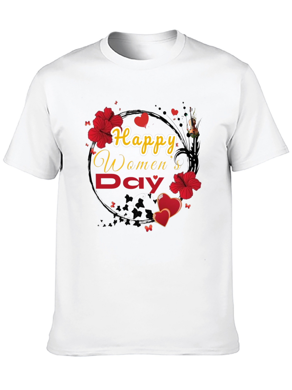Happy Womens Day Floral T-Shirt