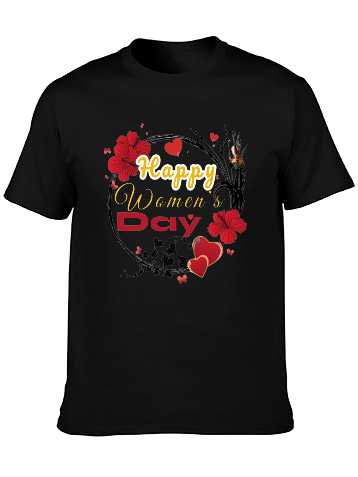 Happy Womens Day Floral T-Shirt