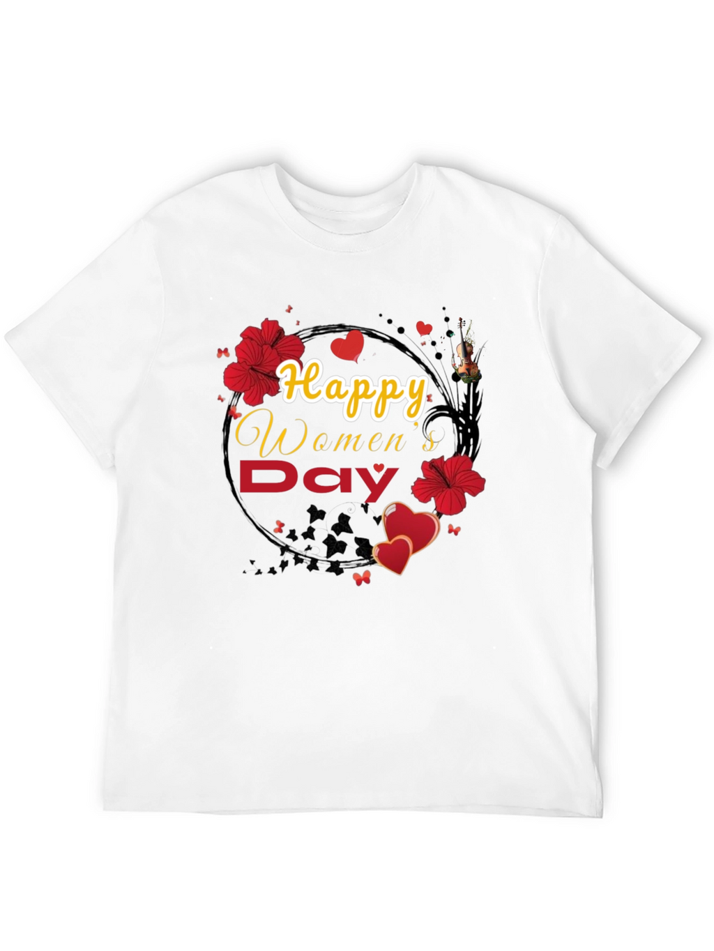Happy Womens Day Floral T-Shirt