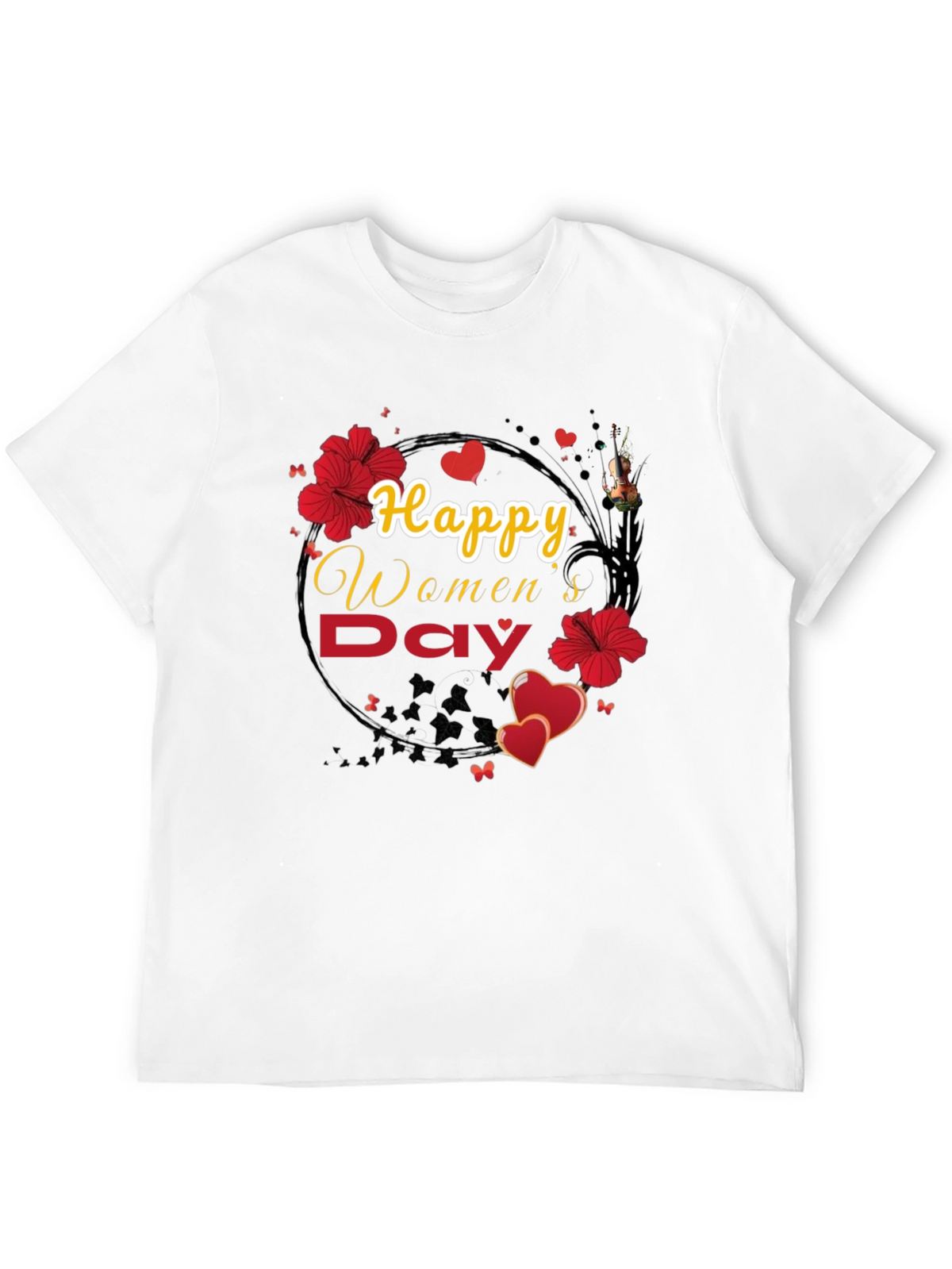 Happy Womens Day Floral T-Shirt