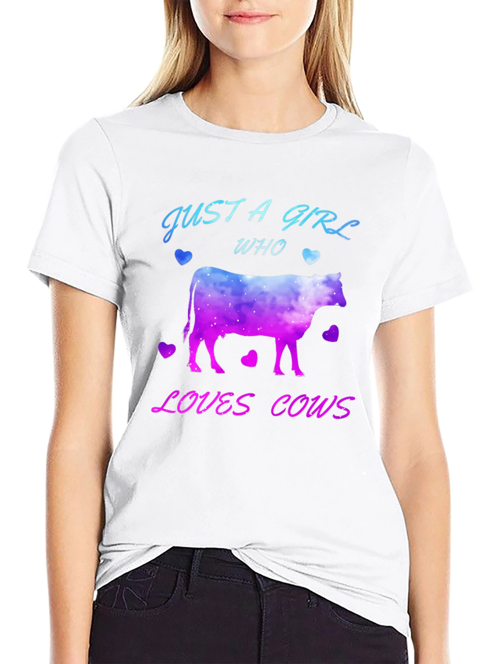 Just A Girl Who Loves Cows T-Shirt