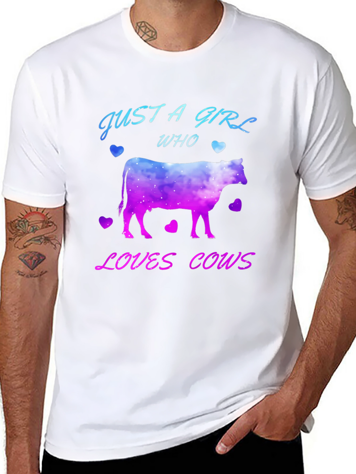 Just A Girl Who Loves Cows T-Shirt