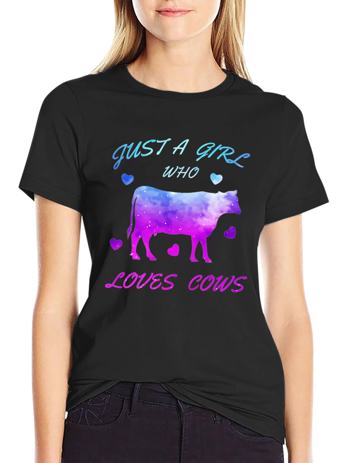 Just A Girl Who Loves Cows T-Shirt