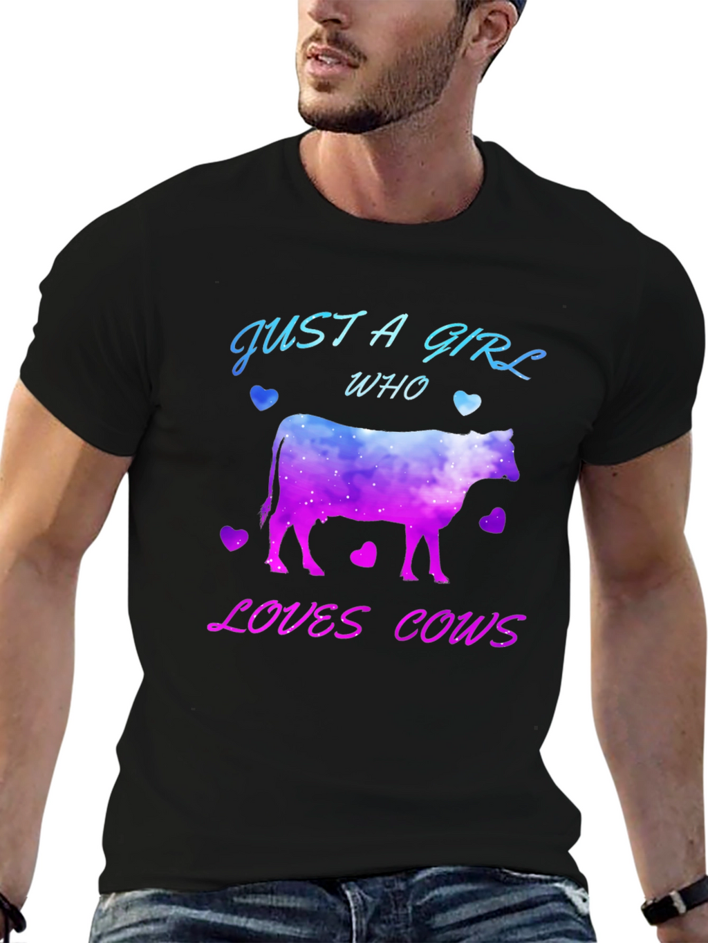 Just A Girl Who Loves Cows T-Shirt