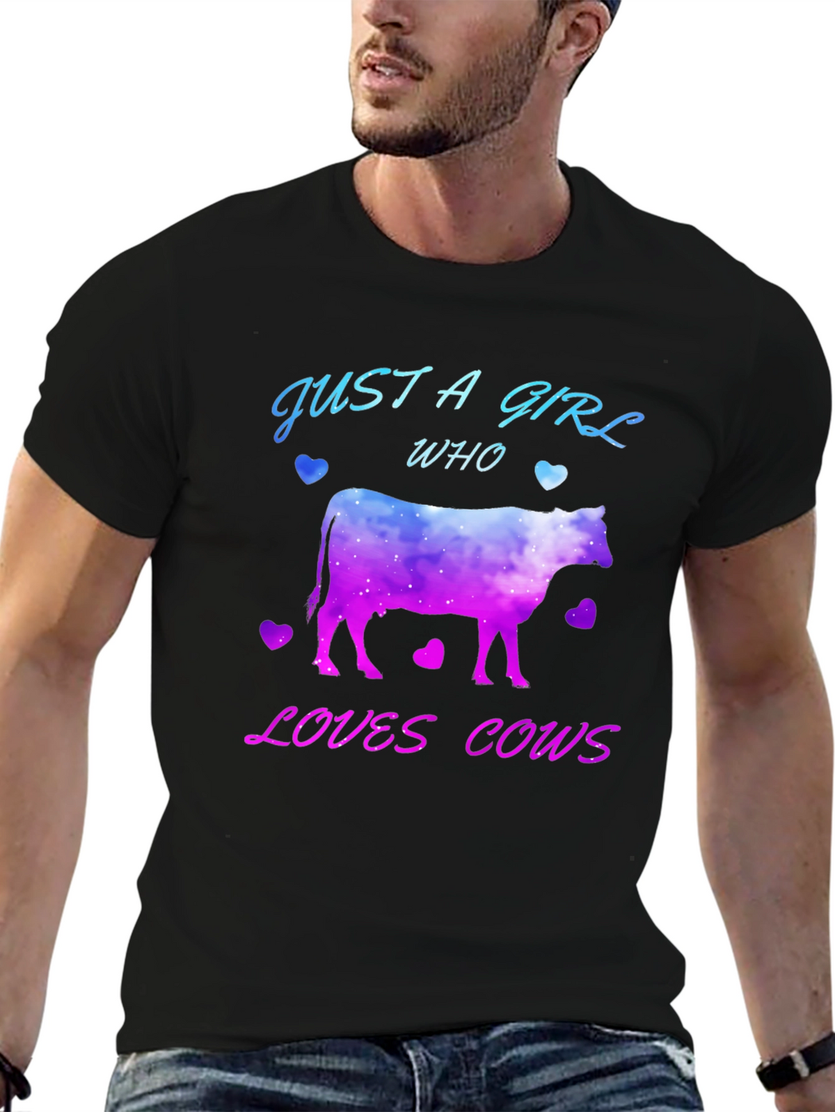 Just A Girl Who Loves Cows T-Shirt