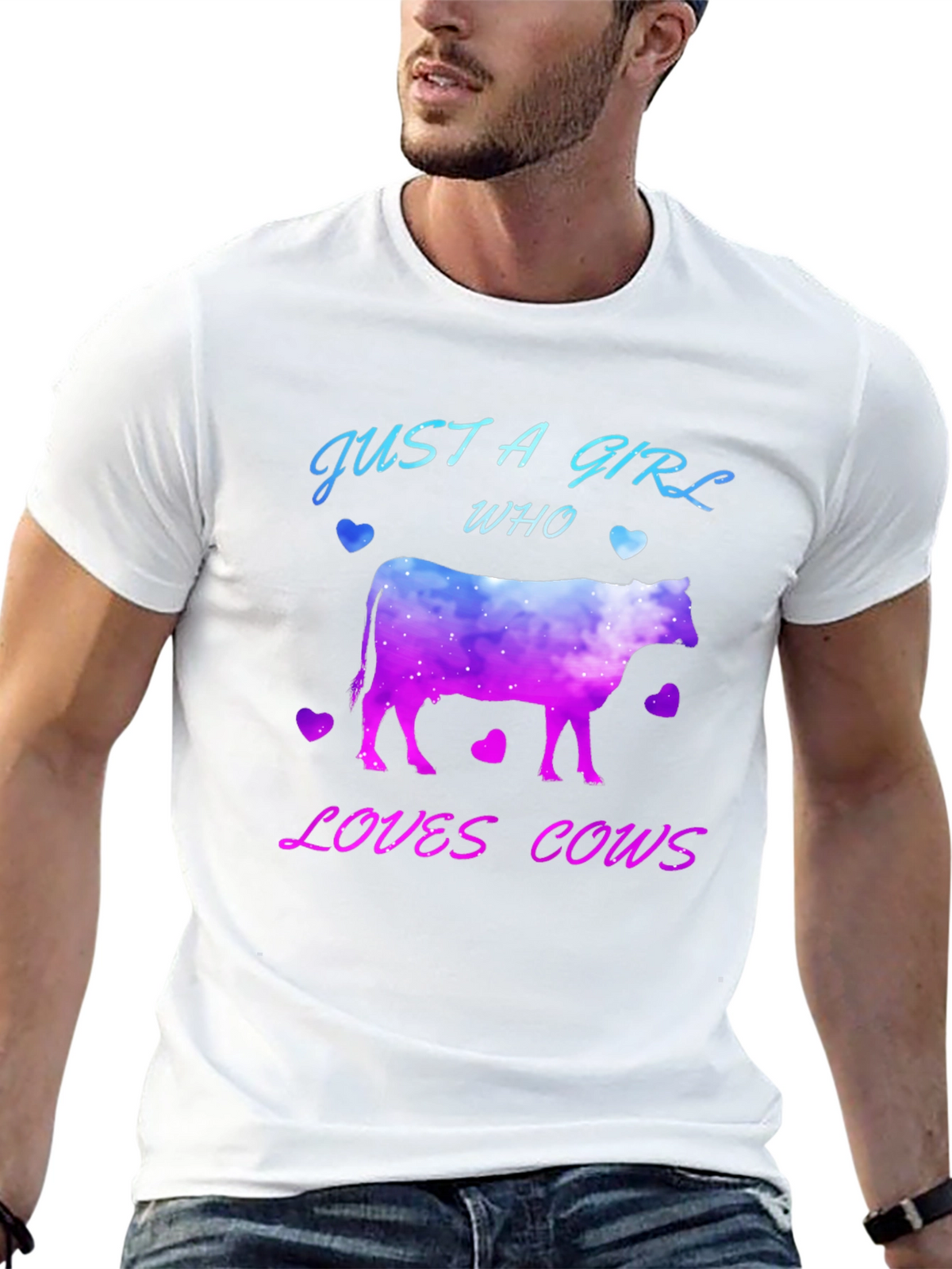 Just A Girl Who Loves Cows T-Shirt