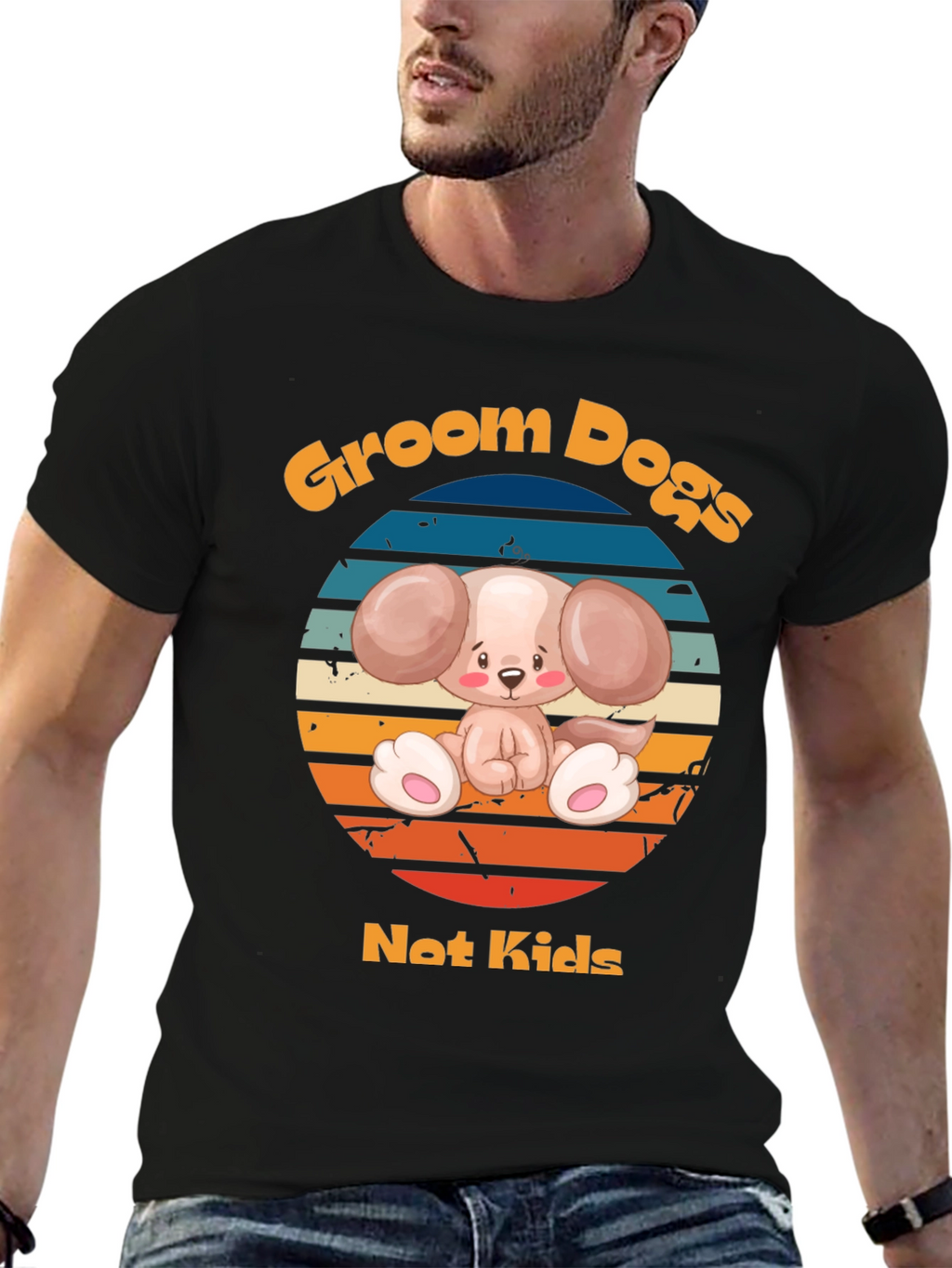 Groom Dogs Not Kids - Dog Lover T-Shirt
