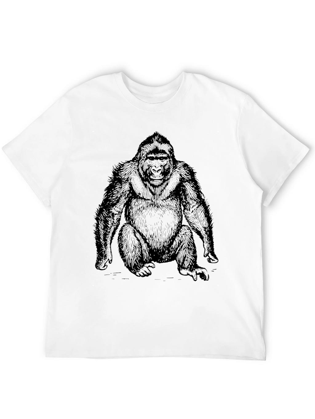 Gorilla Graphic Print Black T-Shirt