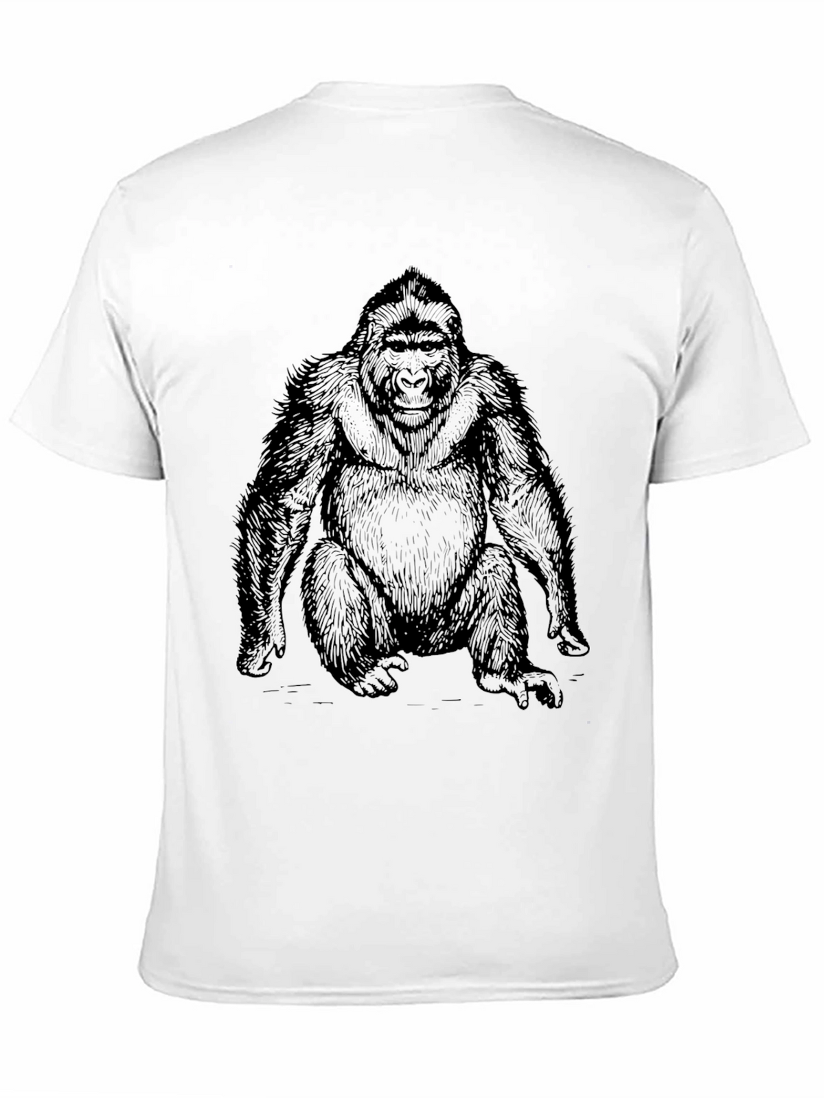 Gorilla Graphic Print Black T-Shirt