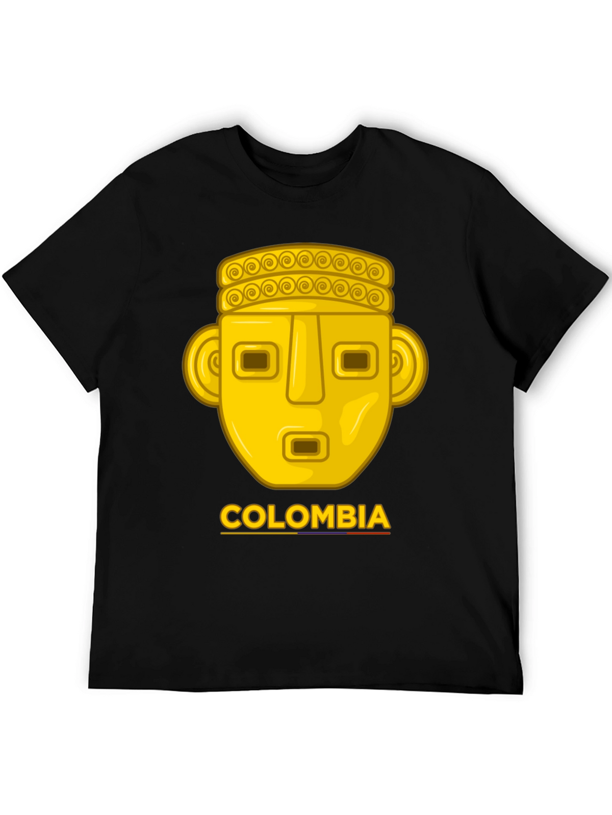 Colombia Gold Mask T-Shirt - Mens Black Tee