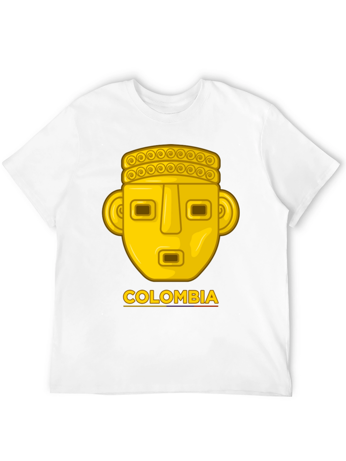 Colombia Gold Mask T-Shirt - Mens Black Tee