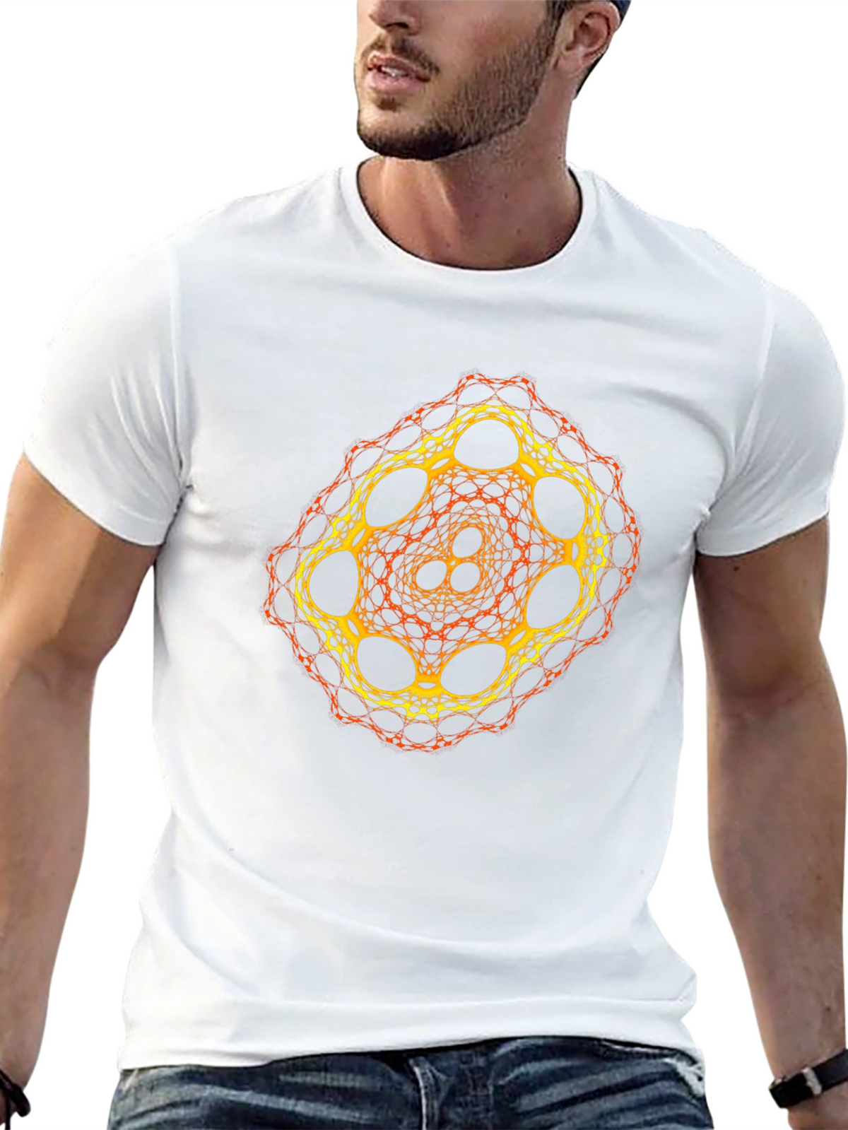 Geometric Fractal Design T-Shirt
