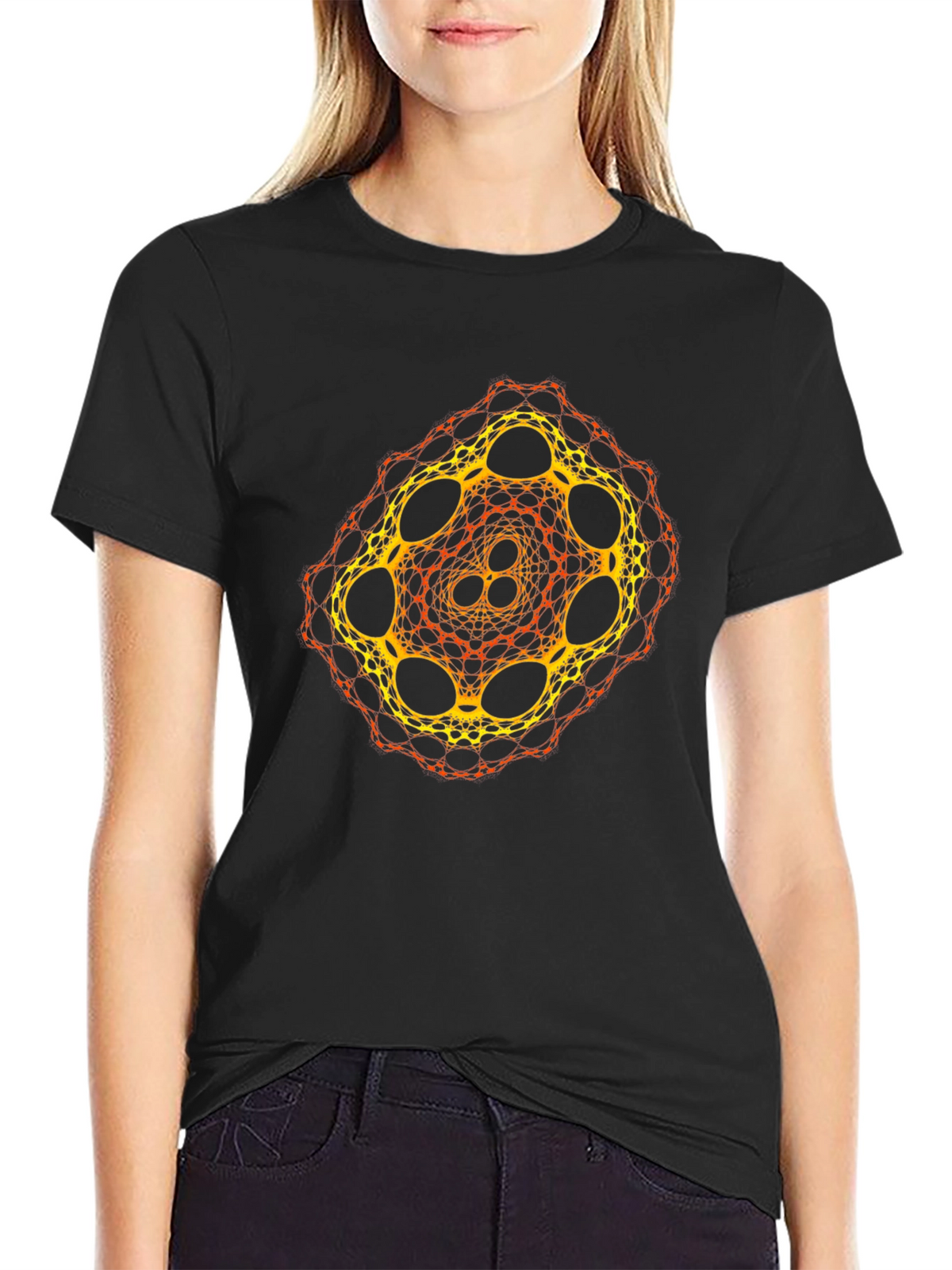 Geometric Fractal Design T-Shirt