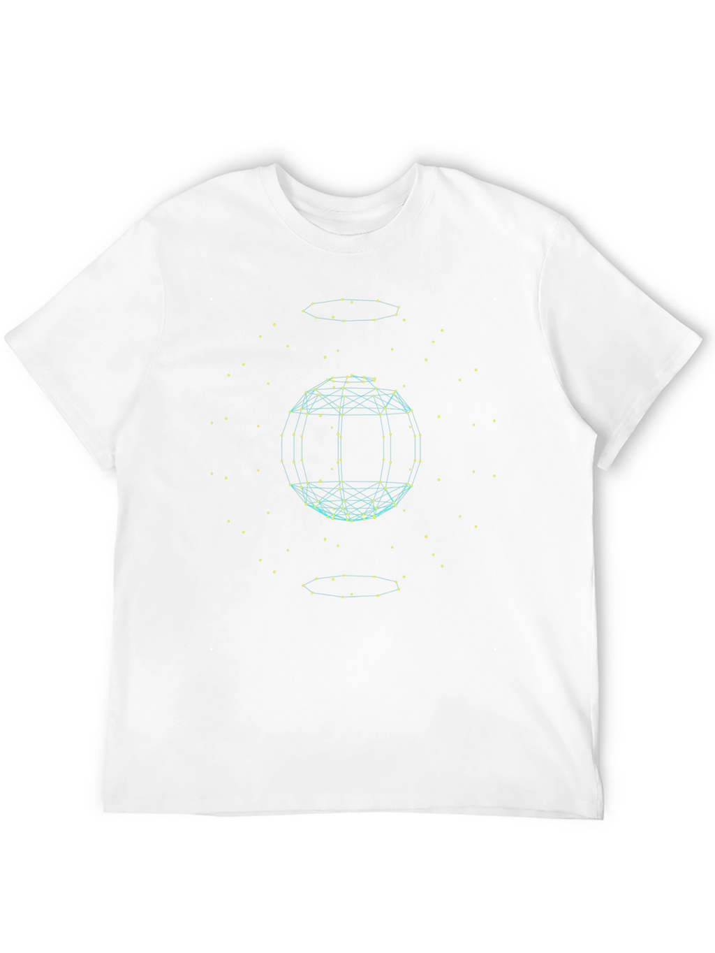 Geometric Sphere Graphic Tee - Modern Style