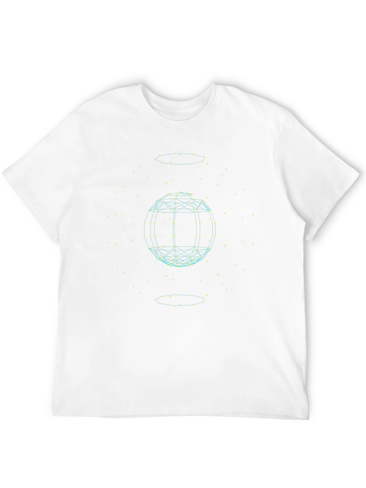 Geometric Sphere Graphic Tee - Modern Style
