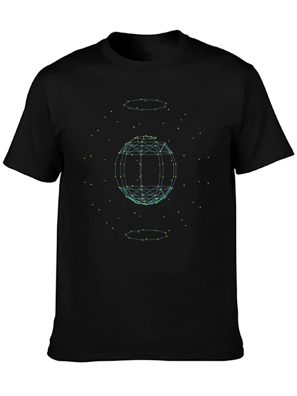 Geometric Sphere Graphic Tee - Modern Style