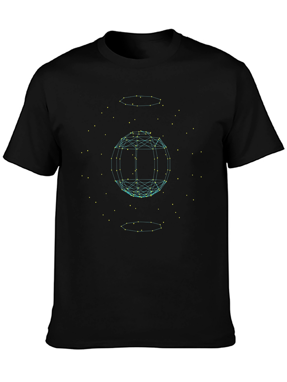 Geometric Sphere Graphic Tee - Modern Style