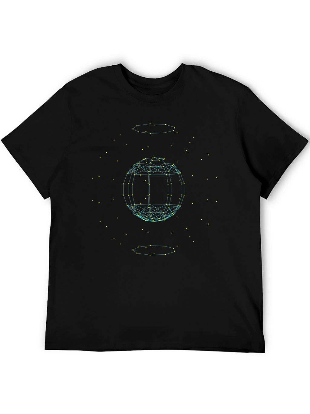 Geometric Sphere Graphic Tee - Modern Style
