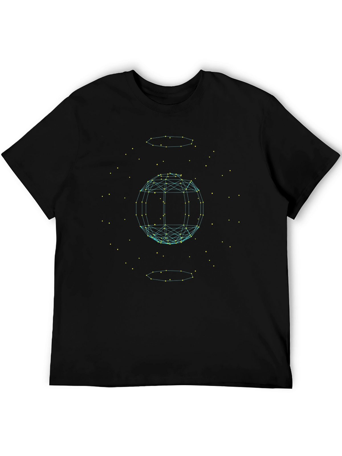Geometric Sphere Graphic Tee - Modern Style