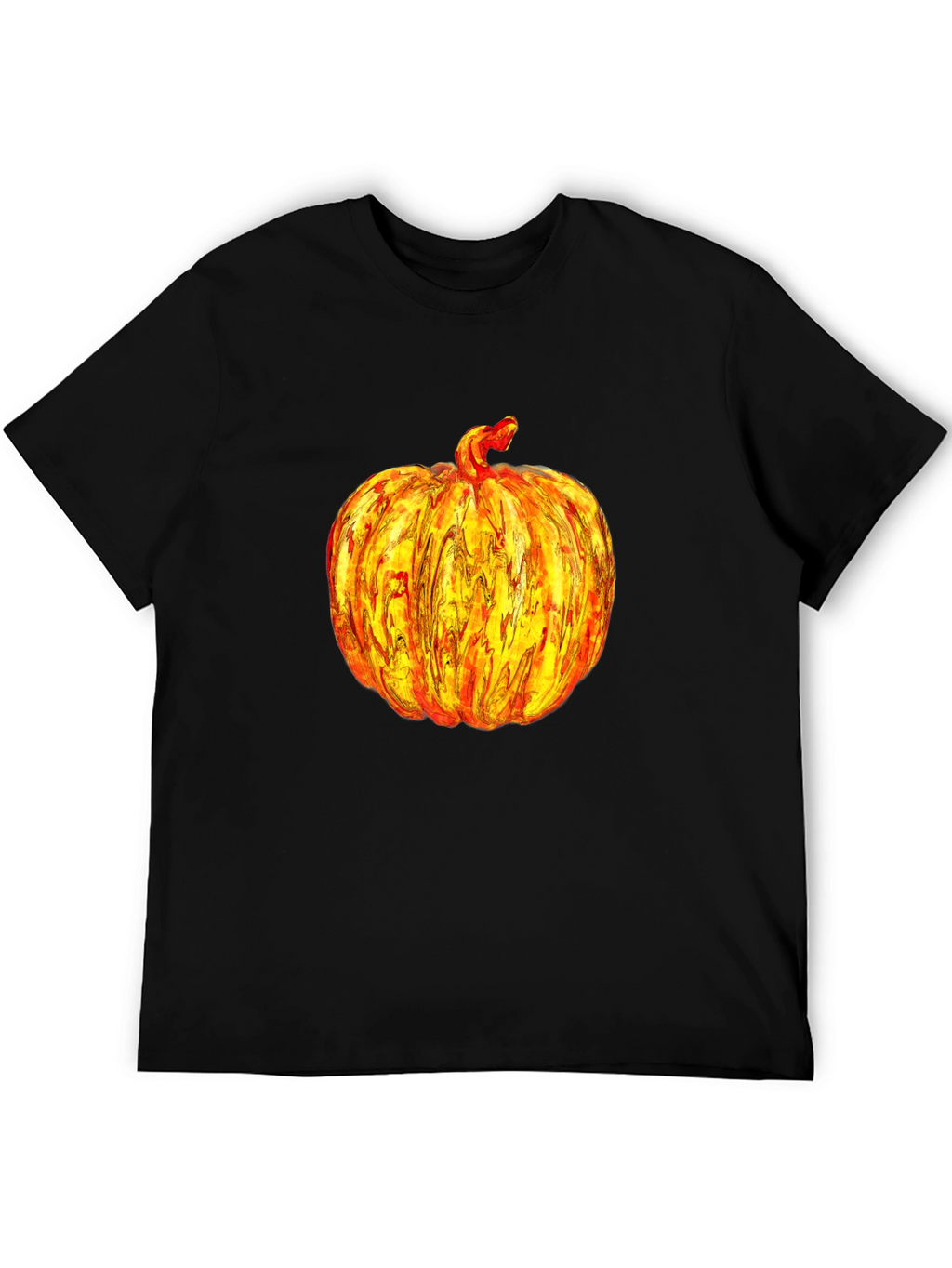 Pumpkin Graphic Print Tee Shirt