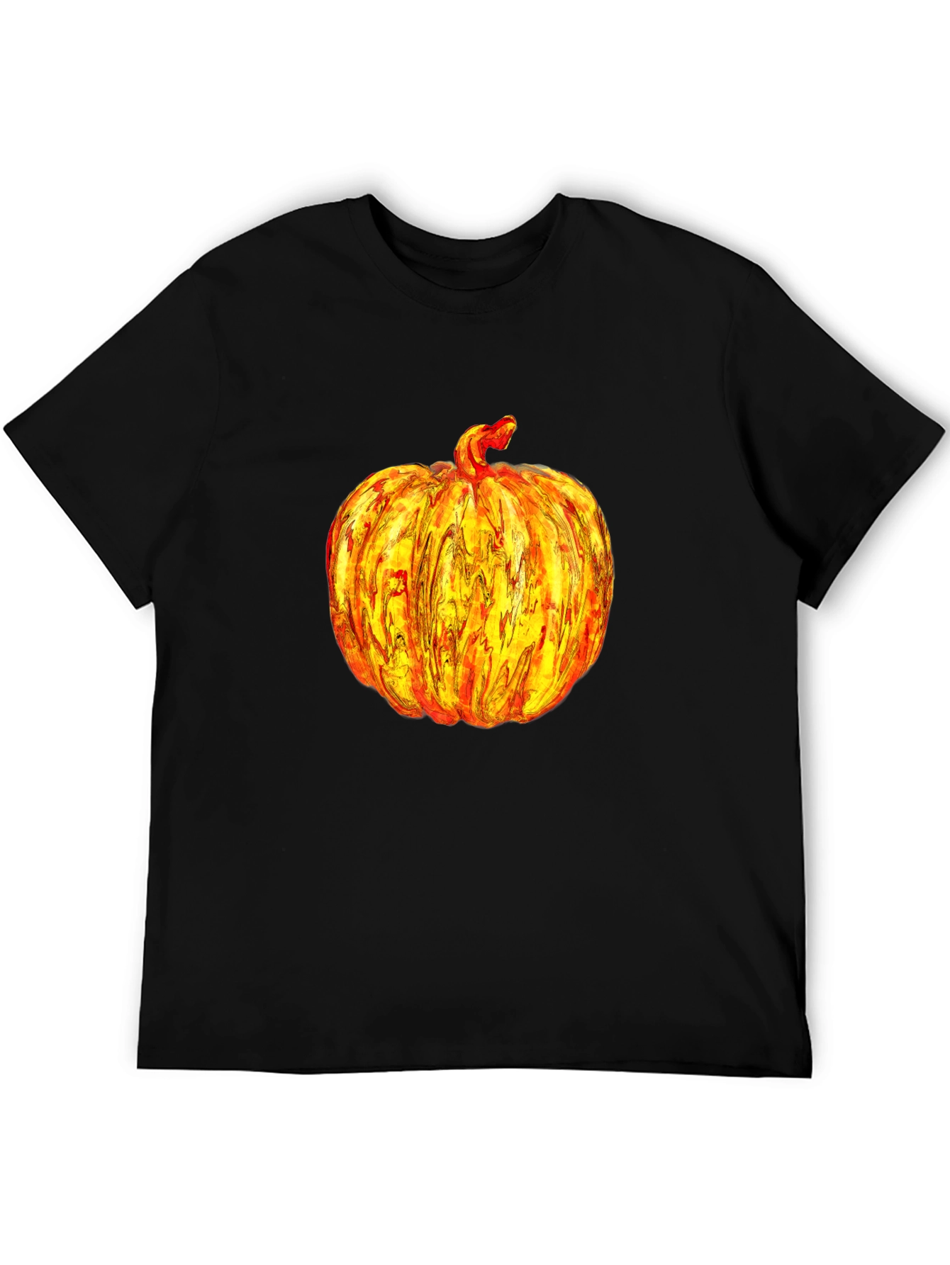 Pumpkin Graphic Print Tee Shirt