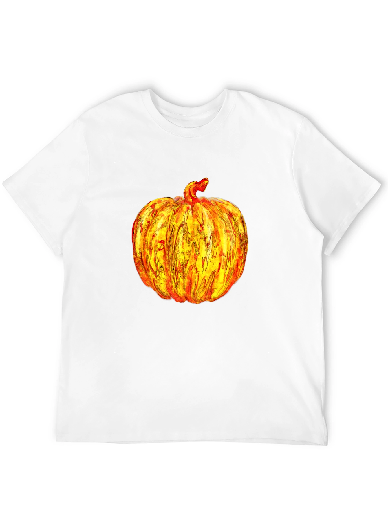 Pumpkin Graphic Print Tee Shirt