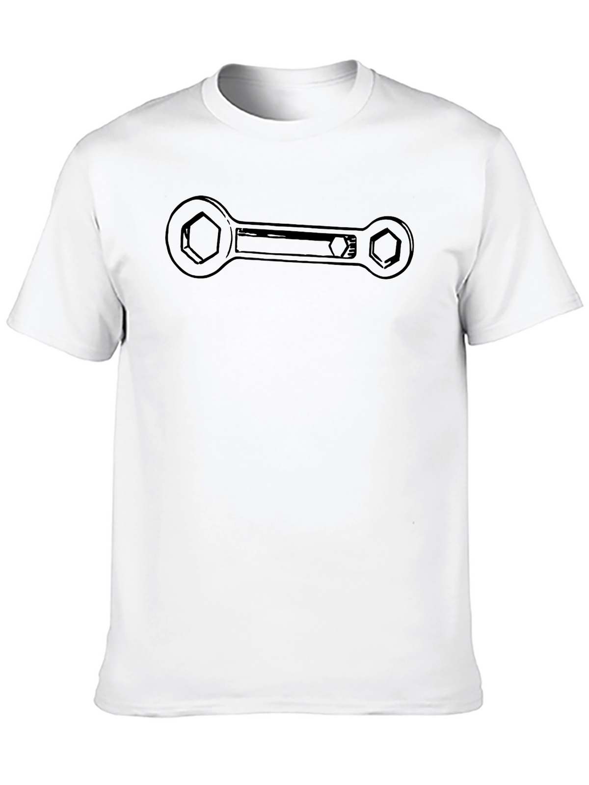 Wrench Graphic Tee - Mechanic Tool Black Shirt