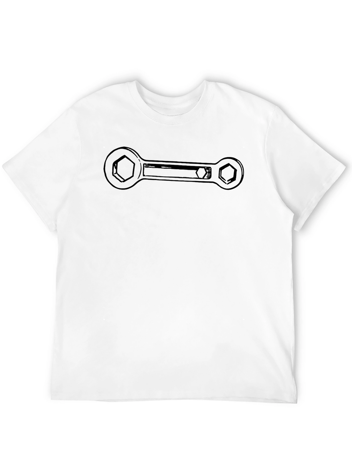 Wrench Graphic Tee - Mechanic Tool Black Shirt