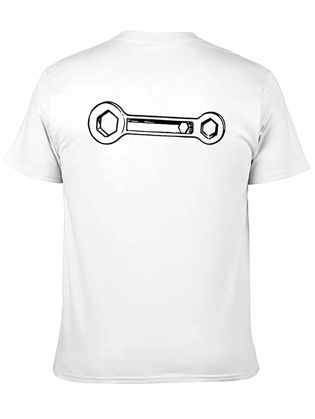 Wrench Graphic Tee - Mechanic Tool Black Shirt