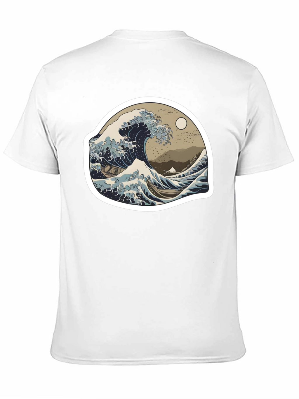Great Wave Graphic Tee - Black Casual Style