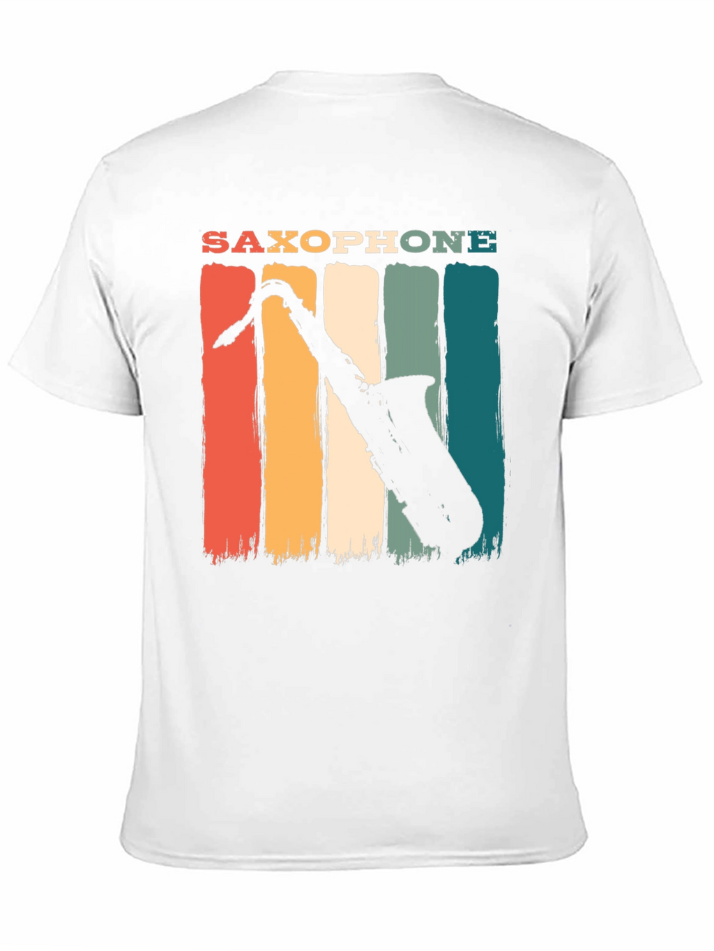 Retro Saxophone Graphic T-Shirt