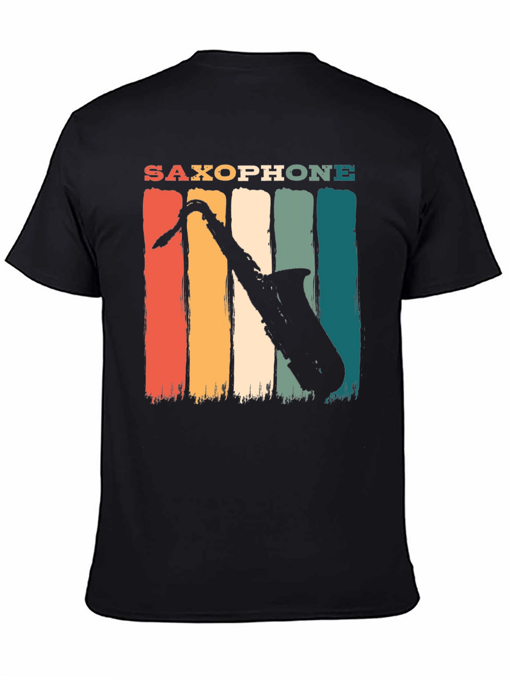 Retro Saxophone Graphic T-Shirt