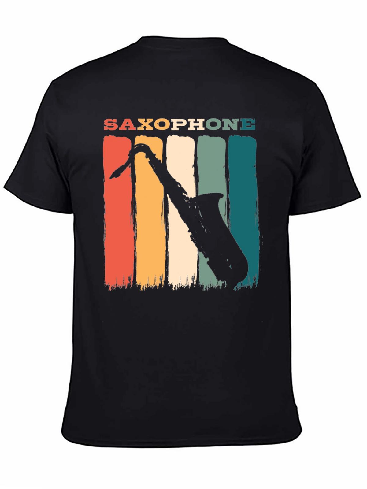 Retro Saxophone Graphic T-Shirt