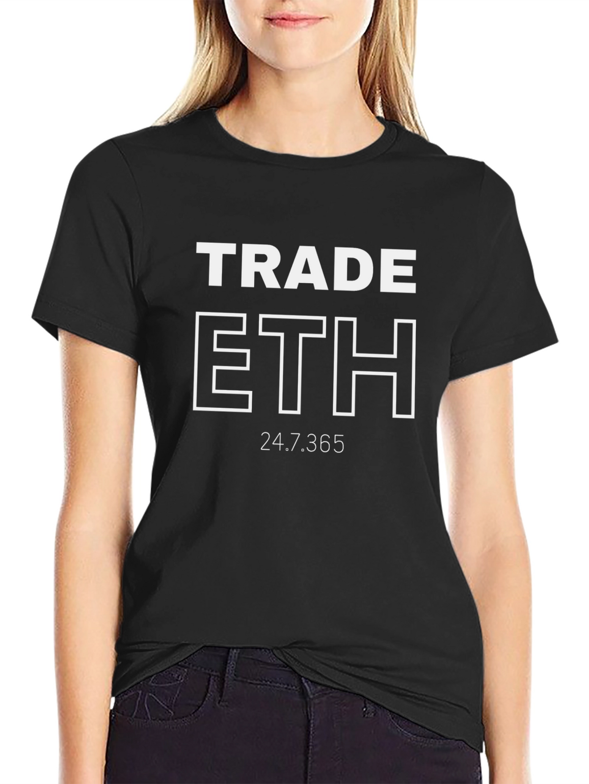 Trade ETH Black T-Shirt - Crypto Trading