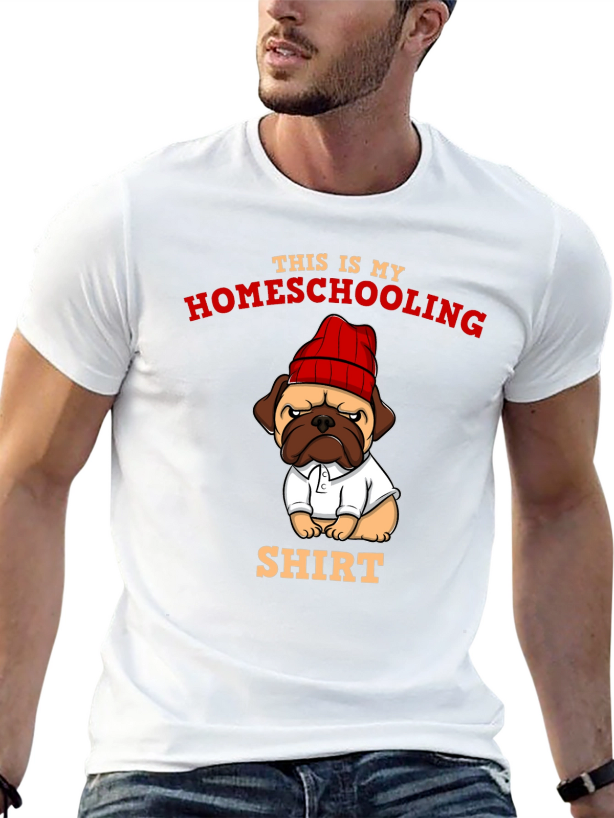 Homeschooling Pug T-Shirt