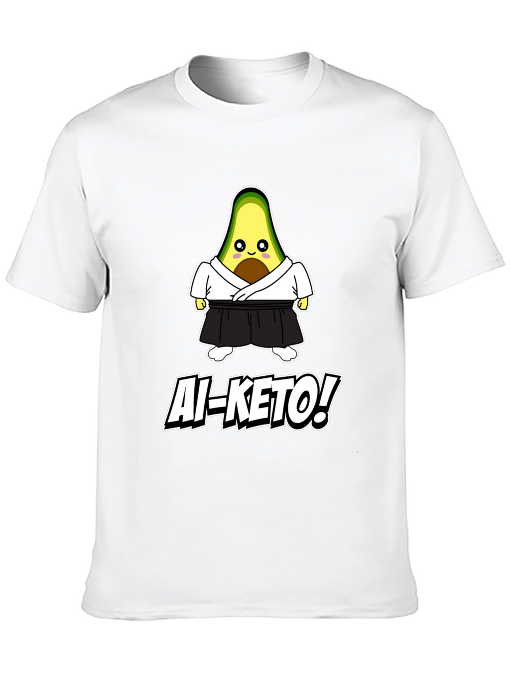 Ai-Keto Avocado Martial Arts Black T-Shirt