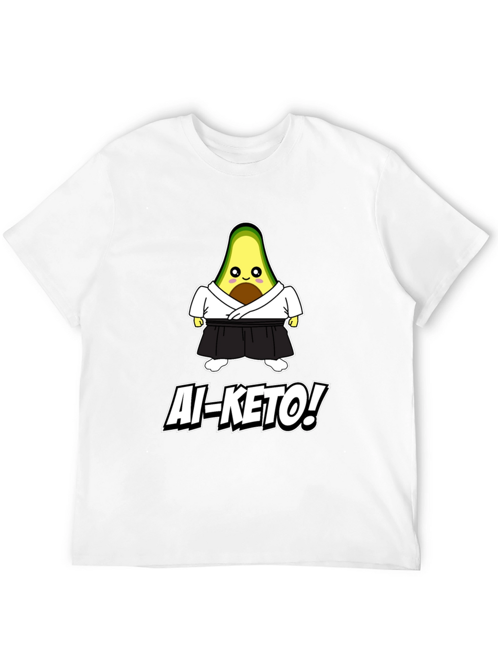Ai-Keto Avocado Martial Arts Black T-Shirt