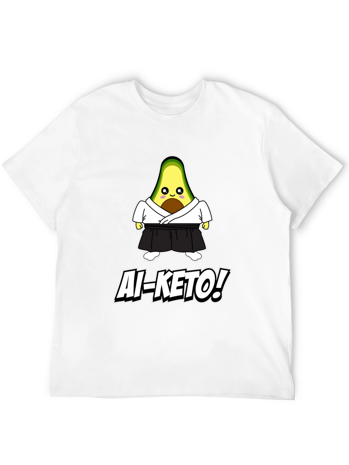 Ai-Keto Avocado Martial Arts Black T-Shirt