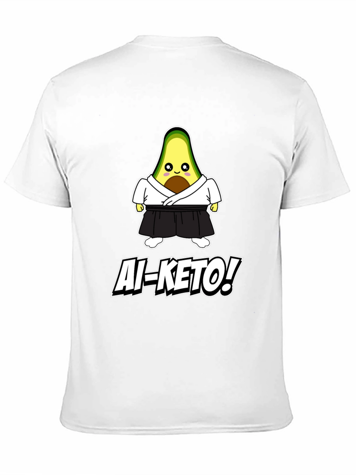 Ai-Keto Avocado Martial Arts Black T-Shirt