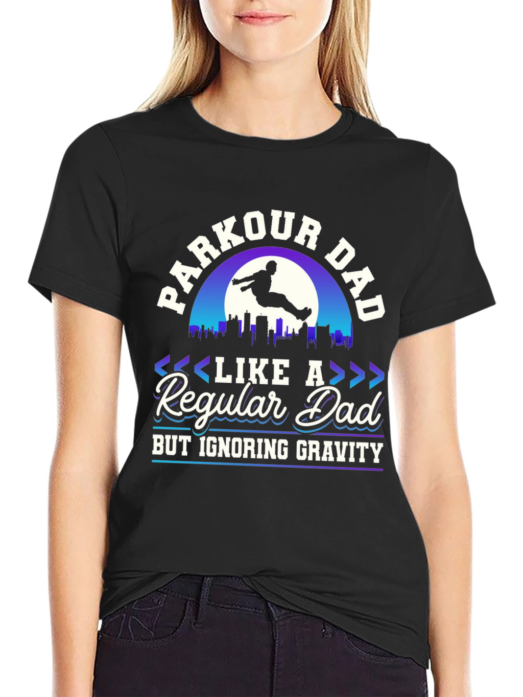 Parkour Dad T-Shirt - Ignoring Gravity