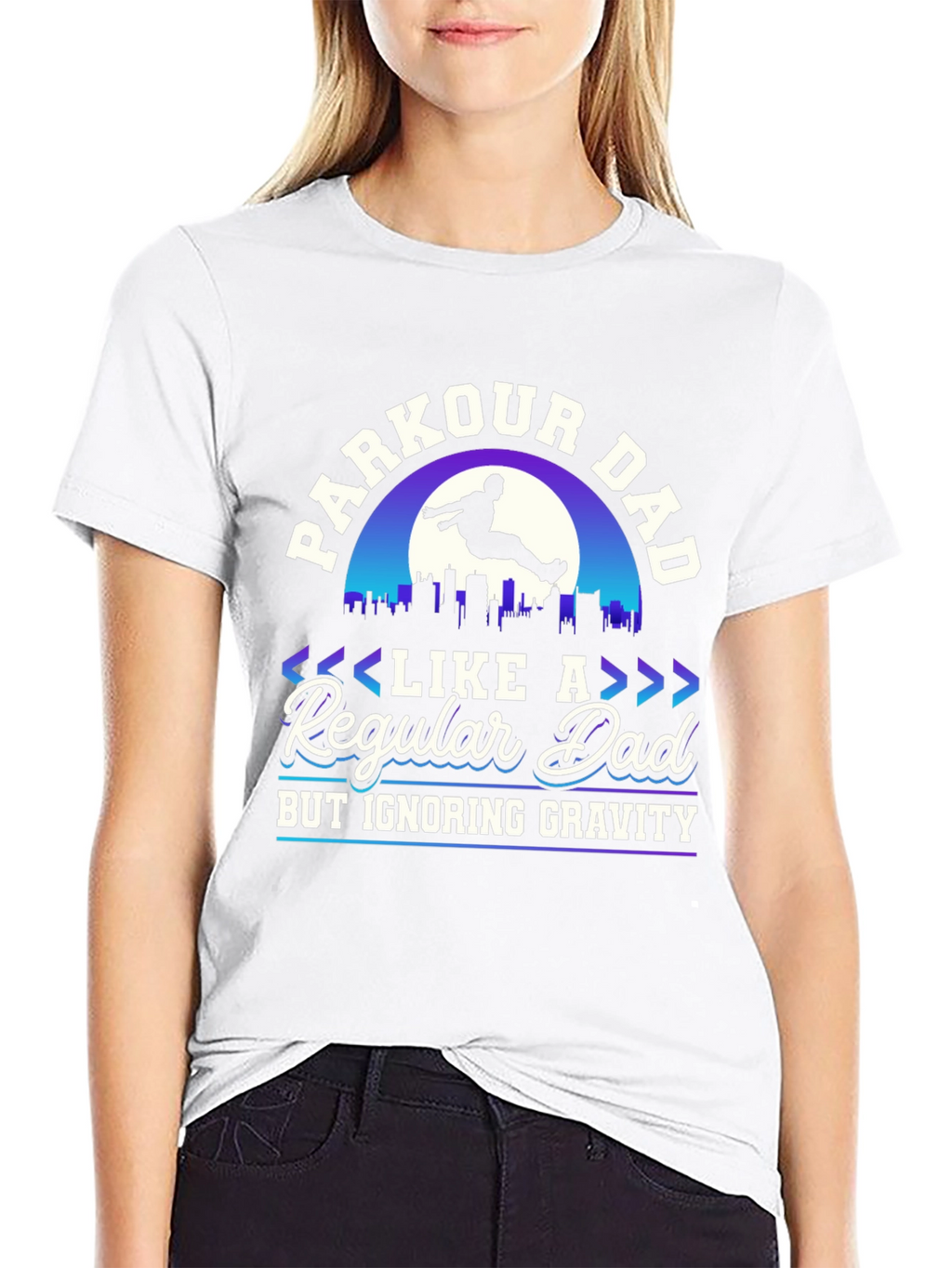 Parkour Dad T-Shirt - Ignoring Gravity