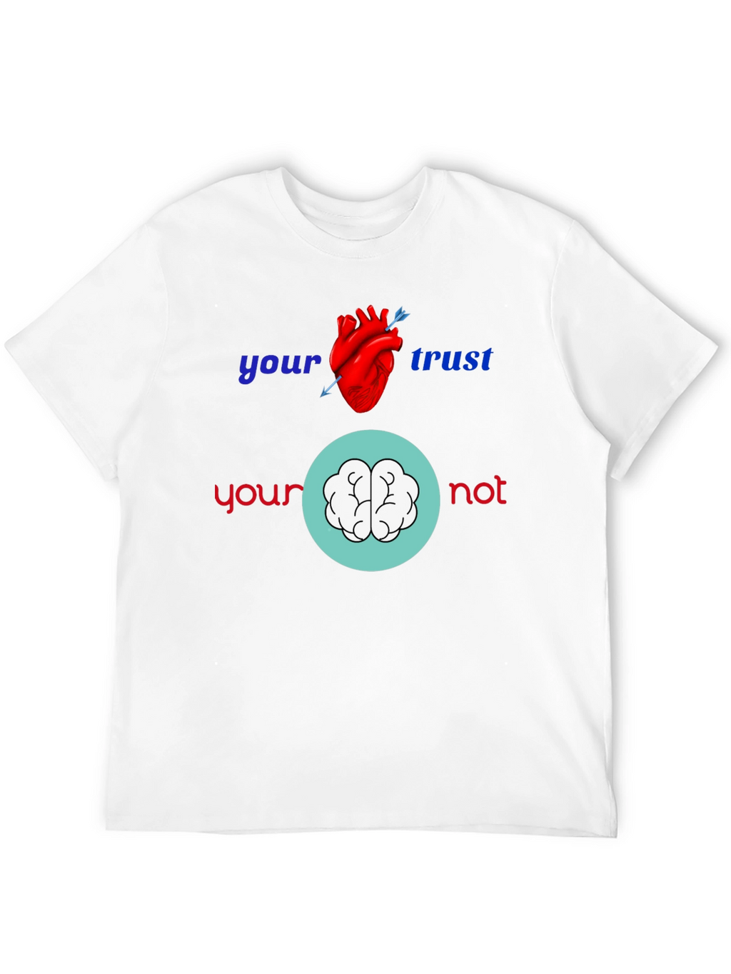 Heart vs Brain Graphic Tee