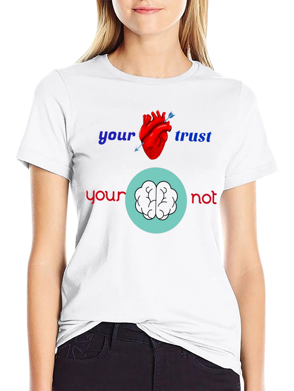 Heart vs Brain Graphic Tee