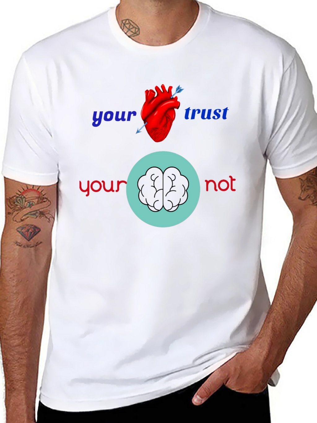 Heart vs Brain Graphic Tee