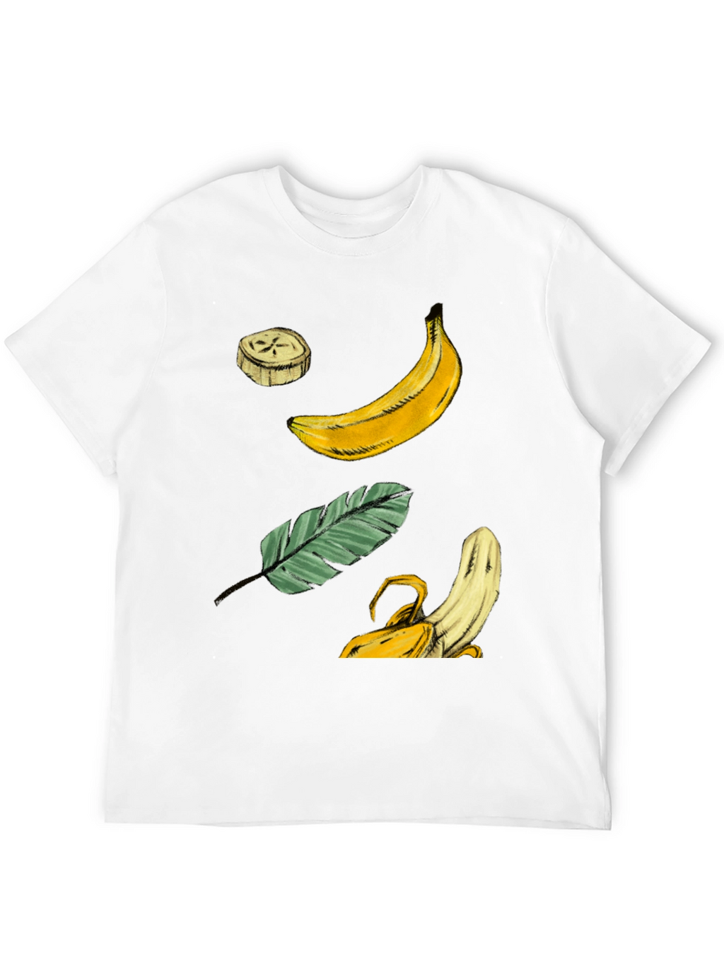 Banana Graphic T-Shirt - Tropical Fruit Design