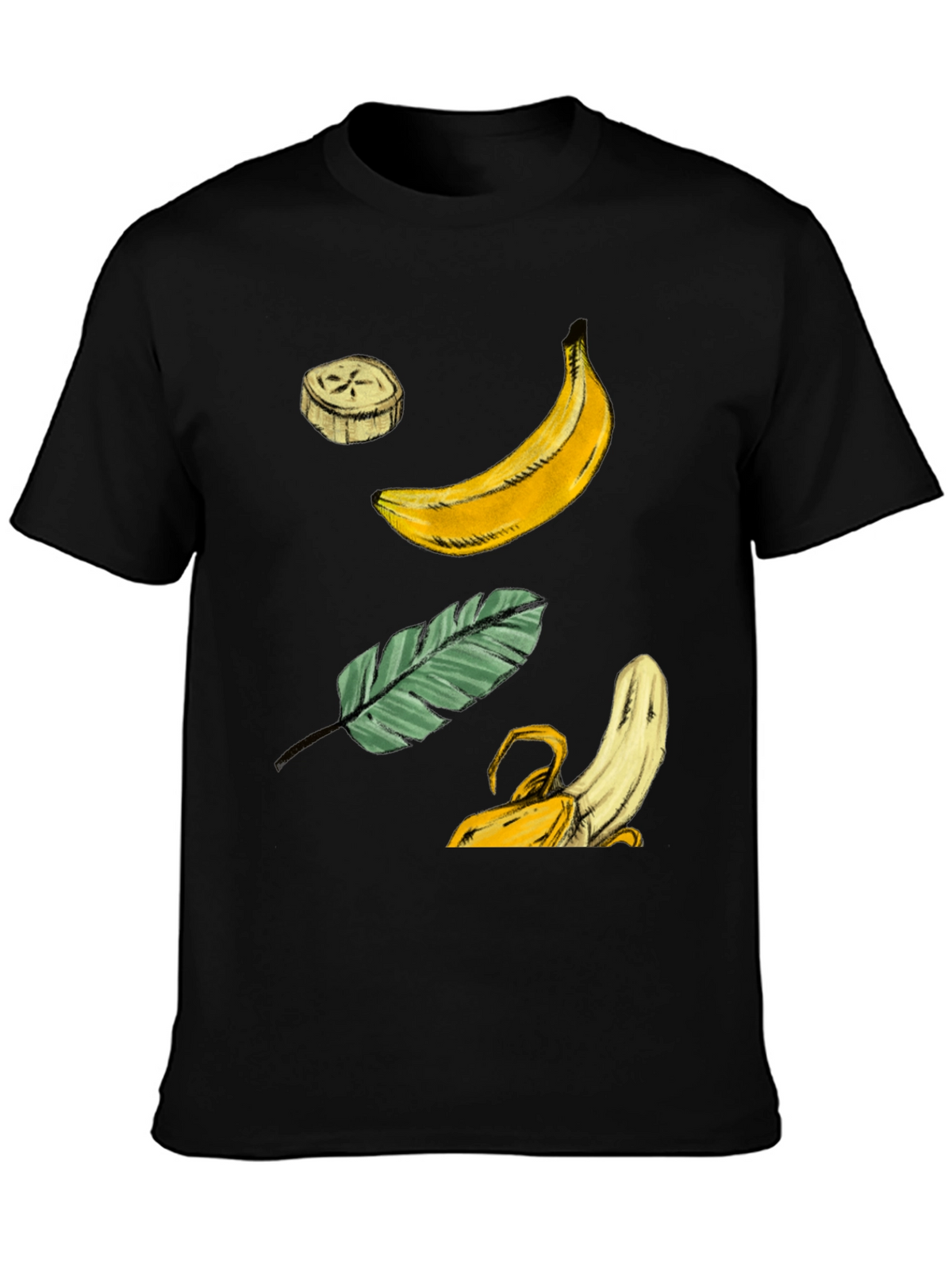 Banana Graphic T-Shirt - Tropical Fruit Design