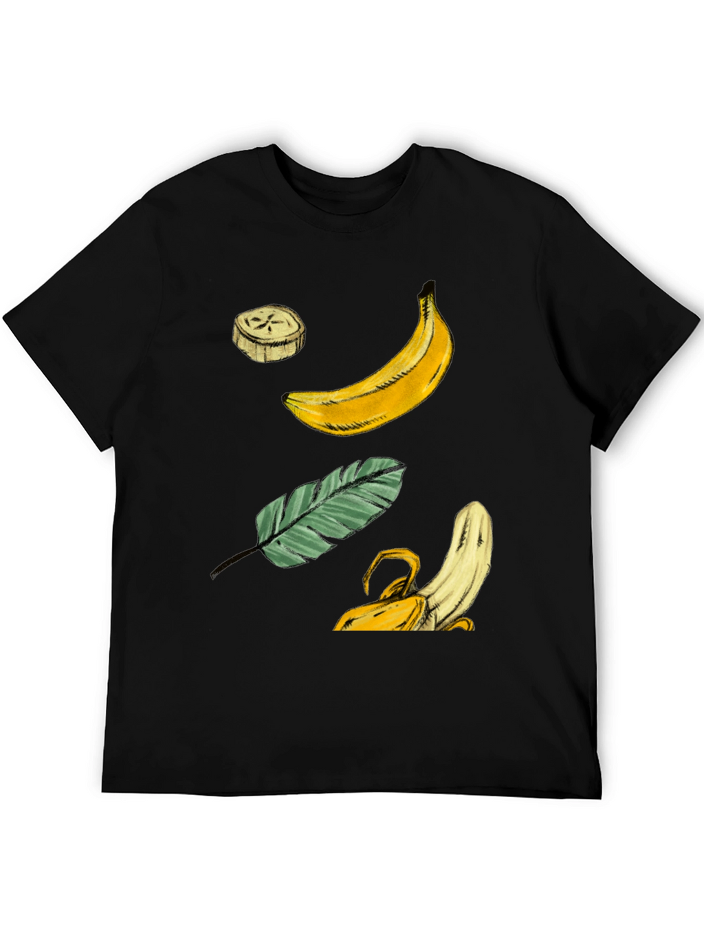 Banana Graphic T-Shirt - Tropical Fruit Design