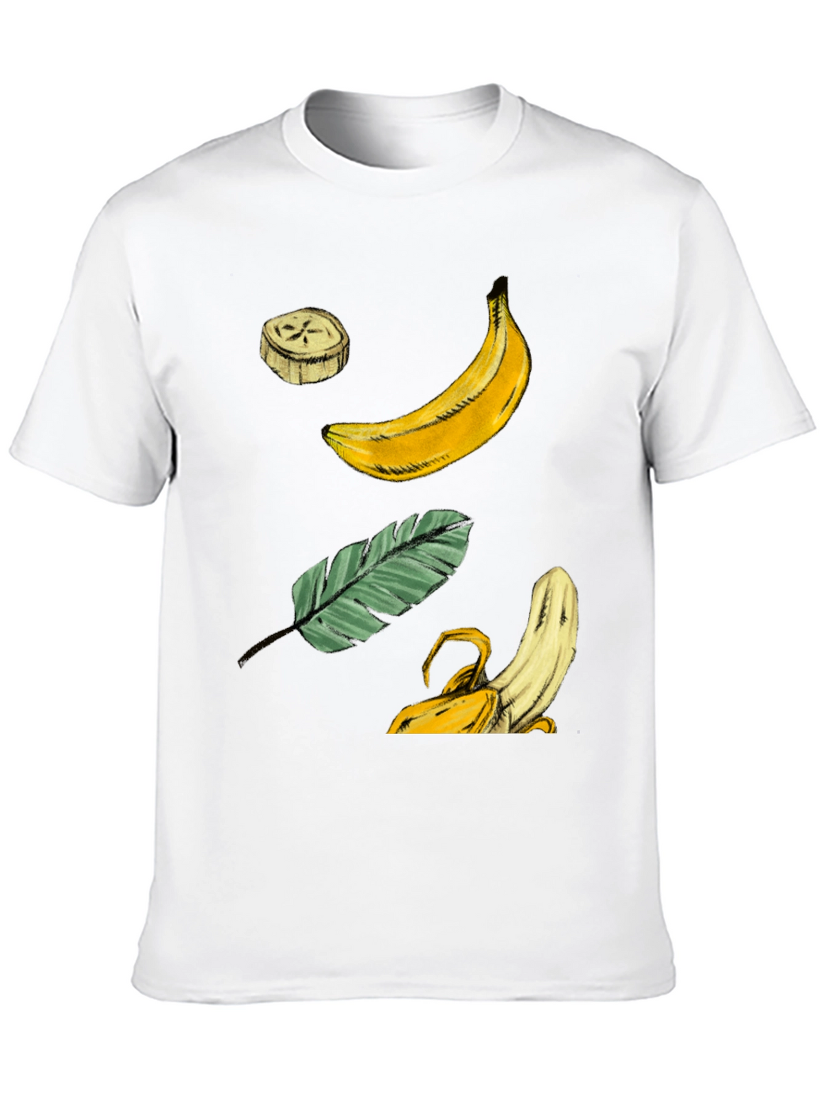 Banana Graphic T-Shirt - Tropical Fruit Design